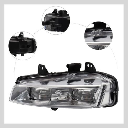 مصباح مصابيح الضباب الأمامي LED يناسب 2012-2015 Land Range Rover Evoque، OEM # LR026090، LR026089، استبدال مباشر (جانب السائق الأيسر) in Kuwait