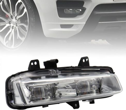 مصباح مصابيح الضباب الأمامي LED يناسب 2012-2015 Land Range Rover Evoque، OEM # LR026090، LR026089، استبدال مباشر (جانب السائق الأيسر) in Kuwait