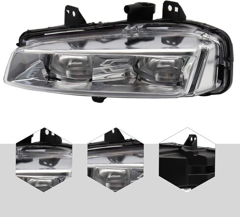 مصباح مصابيح الضباب الأمامي LED يناسب 2012-2015 Land Range Rover Evoque، OEM # LR026090، LR026089، استبدال مباشر (جانب السائق الأيسر) in Kuwait