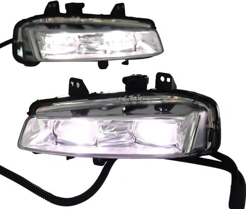 مصباح مصابيح الضباب الأمامي LED يناسب 2012-2015 Land Range Rover Evoque، OEM # LR026090، LR026089، استبدال مباشر (جانب السائق الأيسر) in Kuwait
