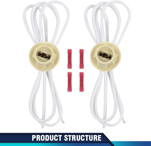 PIT66 Pair Side Marker Light Lens Bulb Socket Compatible with Chevy/GMC Pickup Trucks 1967-1991 (Fits Front and Rear Sides) in Saudi Arabia
