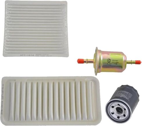 متوافق مع BYD 4 قطعة مجموعة مرشحات تناسب F3/F3R/L3/G3R 1.5L 2005-2016 - المقصورة A/C الهواء الوقود زيت المحرك منظف المرشّح in Saudi Arabia