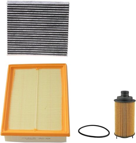 Compatible for BAIC 3PCS Filter Set Fit BEIJING X7 1.5T(280T) 2020-2023 - Cabin A/C Air Engine Oil Filter Kit A156T1 Accessories in Saudi Arabia