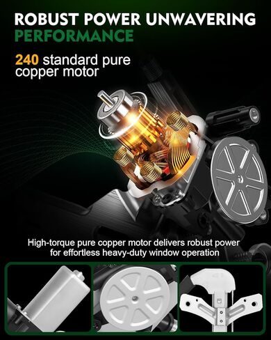 منظم نوافذ الطاقة لجانب الركاب الخلفي الأيمن مع محرك لـ: -Honda Accord 2003 2004 2005 2006 2007، لـ Accord 03 04 05 06 07، مع 2 Pin OE # 748-045 HO1551106 88523 660485 in Saudi Arabia
