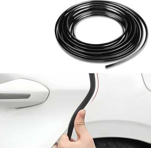 Car Door Edge Guards, 16.4Ft (5M) Rubber U Shape Cars Door Bumper Guards, Anti-Collision Car Doors Seal Protector Rubber Edge Trim for Most Cars Trucks SUV (Carbon Fiber) in Saudi Arabia