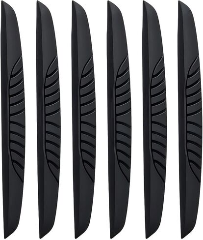 6 PCS Car Door Edge Guard Strips, Anti-Scratch Car Bumper Bumper Protectors, Anti-Collision Side Door Edge Guards, Universal for Most Cars, Sedans, Truck, SUVs (Black) in Saudi Arabia