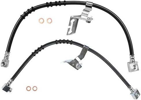 Front Brake Hose - Set of 2 Brake Hydraulic Hose Front Pair Brake Line Kit Fits Plymouth Acclaim 1991-1991 Fits Plymouth Grand Voyager 1991-1995 Fits Plymouth Sundance 1991-1994 in Saudi Arabia