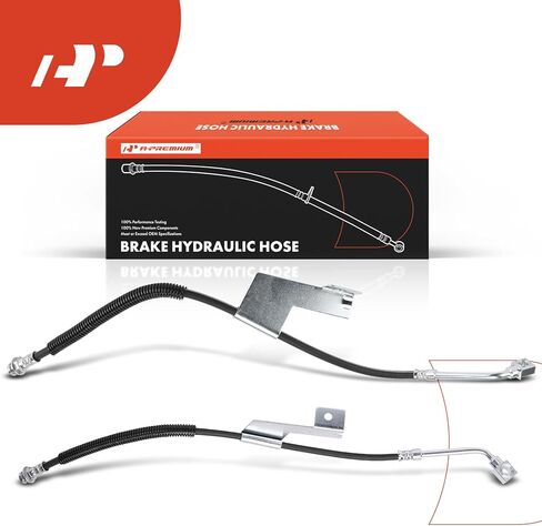 A-Premium Front Driver & Passenger Side Brake Hydraulic Hose Compatible with Chevrolet and GMC Models - Express 3500 1996-2002, Savana 3500 1996-2002 - Replace# 22163606(Pack of 2) in Saudi Arabia