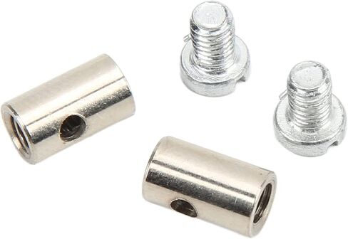 Motorcycle Solderless Nipples, 6mm/0.2in Solderless Cable Nipple Universal Metal Brake Line Throttle Choke End Accessory in Kuwait