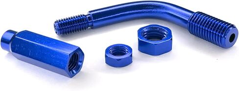 Throttle Cable Ends Adjuster 90 Degree Motorcycle Atlas Throttle Lock, Aluminum 90° Bendy Clutch Cable End Guide Adjuster Regulator Universal Accelerator Summit Cables Motorcycle Bike(Red) in Kuwait