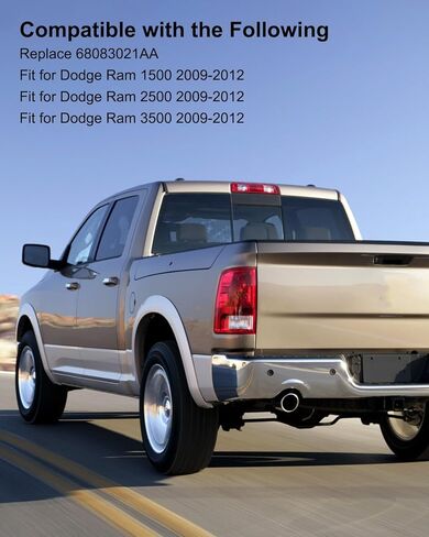 حامل مقبس ضوء إشارة الانعطاف مناسب لـ Dodge Ram 1500 2500 3500 2009-2012 استبدال 68083021AA، مع حزام الأسلاك ومصباح المصباح، قطعتان in Kuwait