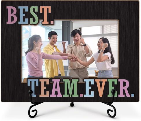 Best Team Ever Picture Frame, Team Gifts for Employees Coworker Boss Staff, 4x6 Photos Frame with Stand for Home Office Tabletop Display Decorations-08 in Kuwait