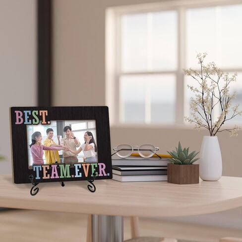 Best Team Ever Picture Frame, Team Gifts for Employees Coworker Boss Staff, 4x6 Photos Frame with Stand for Home Office Tabletop Display Decorations-08 in Kuwait