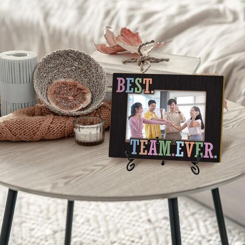 Best Team Ever Picture Frame, Team Gifts for Employees Coworker Boss Staff, 4x6 Photos Frame with Stand for Home Office Tabletop Display Decorations-08 in Kuwait