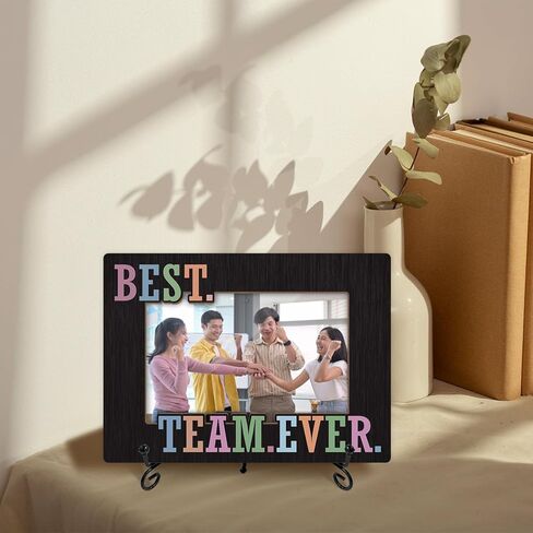 Best Team Ever Picture Frame, Team Gifts for Employees Coworker Boss Staff, 4x6 Photos Frame with Stand for Home Office Tabletop Display Decorations-08 in Kuwait