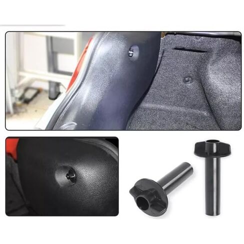 4pcs Rear Trim Panel Fastener Clip Screw Nut for Ford Mustang 2005 2006 2007 2008 2009 Replaces W711285-S300 W712314S300 in Kuwait