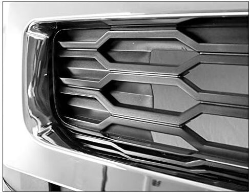 Mesh Front Bumper Upper Hood Grille Shell Chrome/Black Compatible with 2015-2020 Chevy Suburban/Tahoe LS LT in Saudi Arabia