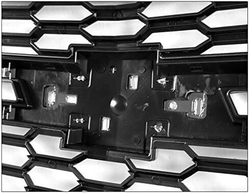 Mesh Front Bumper Upper Hood Grille Shell Chrome/Black Compatible with 2015-2020 Chevy Suburban/Tahoe LS LT in Saudi Arabia