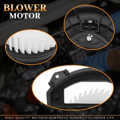 700293 HVAC Blower Motor Assembly Compatible with 2014-2023 Jeep Cherokee 2.4L/2.0L/3.2L 2015-2017 Chrysler 200 2.4L/3.6L AC Heater Blower Motor with Fan Cage 615-00712 68223053AC in Saudi Arabia