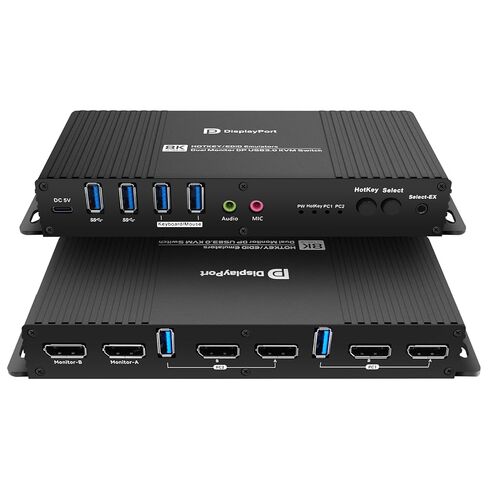 KVM Switch 1 Monitors 2 Computers HDMI EDID Emulator 4K 60Hz kvm Switch hdmi 2K 144Hz EDID Copy hdmi 2.0 kvm edid Clone 3440 * 1440 100hz 2 Port hdmi kvm Switch edid usb3.0 GiantMatrix, GMHDKE20101 in Saudi Arabia