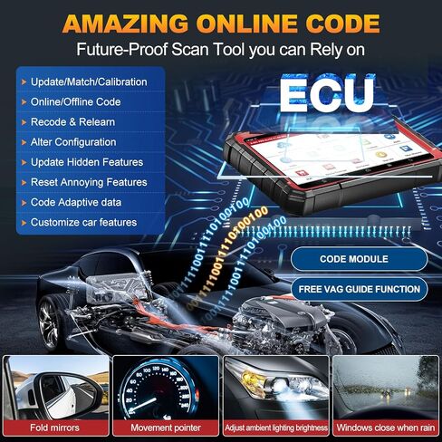 LAUNCH X431 PRO Elite [موديل جديد 2024] ماسح ضوئي ثنائي الاتجاه يعمل بالكامل مع CANFD&DOIP، ترميز ECU، 37+ إعادة تعيين، FCA AutoAuth، ماسح ضوئي كامل النظام لجميع السيارات، تحديث مجاني لمدة عامين in Saudi Arabia