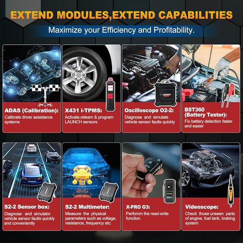 LAUNCH X431 PRO Elite [موديل جديد 2024] ماسح ضوئي ثنائي الاتجاه يعمل بالكامل مع CANFD&DOIP، ترميز ECU، 37+ إعادة تعيين، FCA AutoAuth، ماسح ضوئي كامل النظام لجميع السيارات، تحديث مجاني لمدة عامين in Saudi Arabia