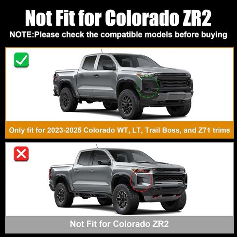 GearUp DRL Turn Signals for Chevy Colorado 2023-2026 Fog Lights Bezel White Daytime Running Lights Sequential Amber Turn Signals(Not Fit ZR2) in Saudi Arabia