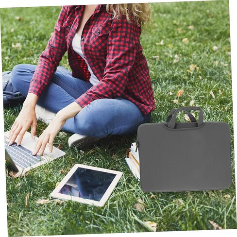 Laptop Handbag for Travel Storage Pouch Double Zippers Shockproof for Laptops Portable Carrying Case for Business and School Use in Kuwait