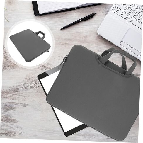 Laptop Handbag for Travel Storage Pouch Double Zippers Shockproof for Laptops Portable Carrying Case for Business and School Use in Kuwait