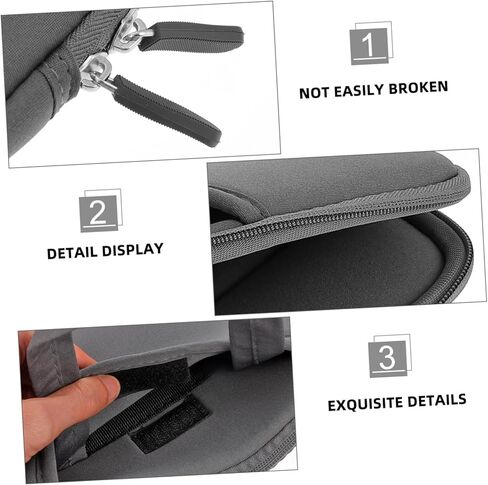Laptop Handbag for Travel Storage Pouch Double Zippers Shockproof for Laptops Portable Carrying Case for Business and School Use in Kuwait