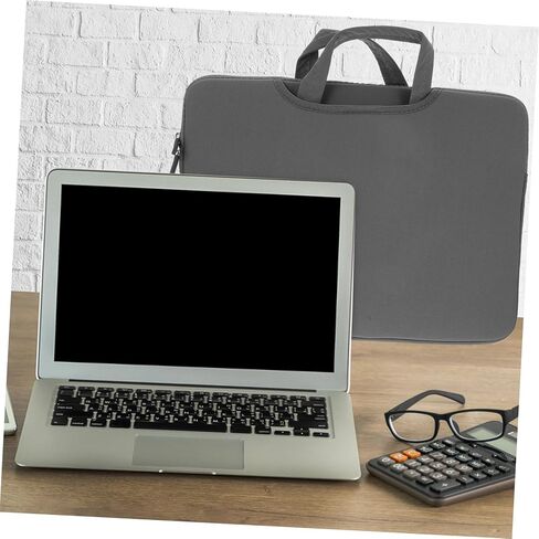 Laptop Handbag for Travel Storage Pouch Double Zippers Shockproof for Laptops Portable Carrying Case for Business and School Use in Kuwait