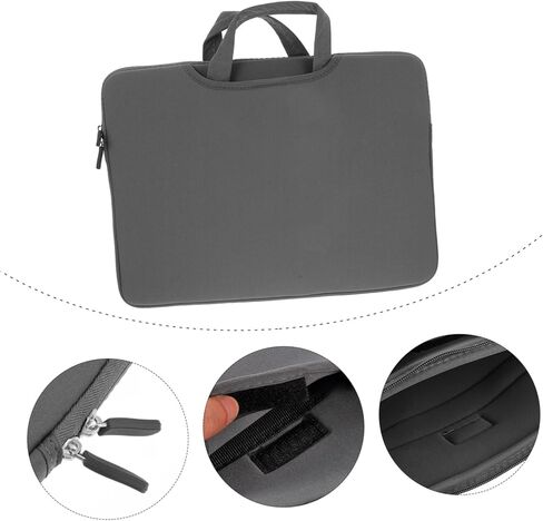 Laptop Handbag for Travel Storage Pouch Double Zippers Shockproof for Laptops Portable Carrying Case for Business and School Use in Kuwait
