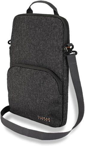 Higher Ground 14IN-15IN Elements Plus, Grey. Top Load Sleeve for Chromebooks, Tablets, Notebooks with Coated Fabric, Exterior Pocket & Removable Shoulder Strap Easily Slips in Backpack. in Saudi Arabia