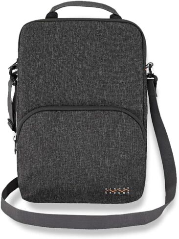 Higher Ground 14IN-15IN Elements Plus, Grey. Top Load Sleeve for Chromebooks, Tablets, Notebooks with Coated Fabric, Exterior Pocket & Removable Shoulder Strap Easily Slips in Backpack. in Saudi Arabia
