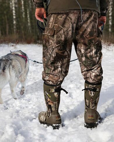 Kalkal Hunting Boots for Men with 800g Insulation with Heavy-Duty Tree Stand Harness Strap in Kuwait