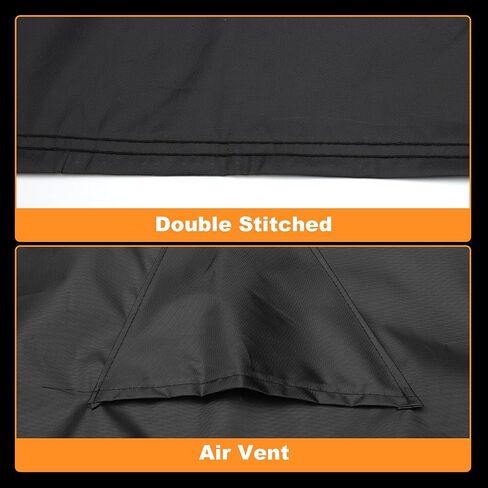 X AUTOHAUX ATV Cover for Polaris Sportsman 450/570 Waterproof 4 Wheelers Quad Cover Outdoor Sun Rain Storage Protection 210D-PU Black 211x122x120cm/83.1x48x47.2in in Kuwait