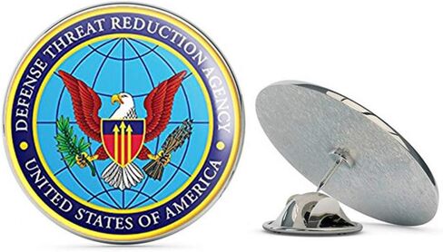 Round Defense Threat Reduction Seal (Military us DTRA) Metal 0.75" Lapel Hat Pin Tie Tack Pinback in Saudi Arabia