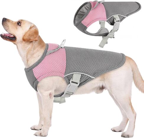 AOFITEE Dog Cooling Vest Small Dog, Breathable Cooling Dog Shirt Dog UV Protection Shirt, Cooling Dog Shirt with Harness D-Ring, Lightweight Dog Cooling Jacket for Small Medium and Large Dogs in Kuwait