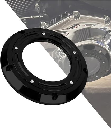 HDBUBALUS Motorcycle Derby Cover Ring Frame Trim Fit for Dyna Softail Evolution 1340 Touring Trike models Road King FLHRC Road Glide Special FLTRXS Street Glide Fat Boy 1999-2018 Chrome in Saudi Arabia