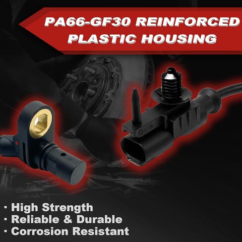 مستشعر سرعة عجلة ABS قطعة واحدة: أمامي يسار ويمين متوافق مع شيفروليه 2007-12 سيلفرادو 1500 V8 6.0L V8 5.3L V8 6.2L، GMC 2007-09 Sierra V8 5.3L V8 6.2L، كاديلاك 2007-14 إسكاليد V8 6.0L V8 6.2L in Kuwait