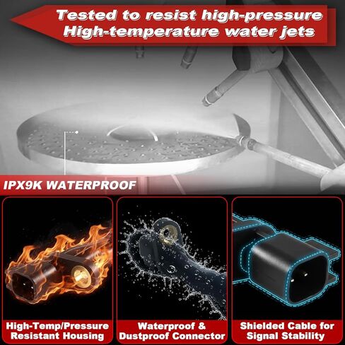 ABS Wheel Speed Sensor 1Pc: Rear Left & Right Compatible with Jeep 2007-2017 Wrangler V6 3.6L/3.8L, 2018 Wrangler JK V6 3.6L, 2008-2012 Liberty V6 3.7L, Dodge 2007-2011 Nitro V6 3.7L/4.0L in Kuwait