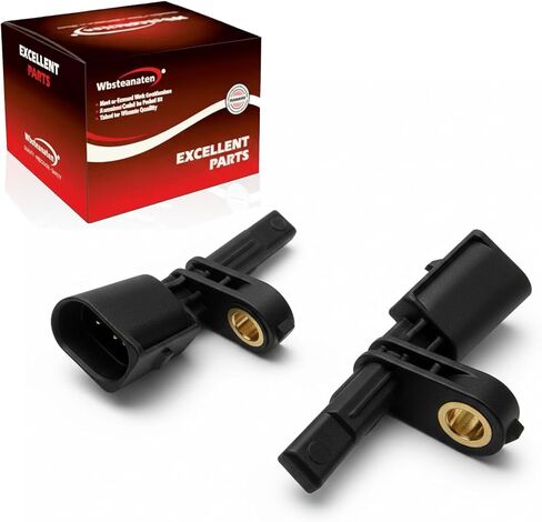 ABS Wheel Speed Sensor 2Pcs: Front Left & Right Compatible with Audi 2006-2013 A3 L4 1.8L L4 2.0L, A3 Quattro 2006-2010 L4 2.0L V6 3.2L, Volkswagen 2010-2014 Golf L4 2.0L, 2005-2018 Jetta L4 2.0L in Kuwait