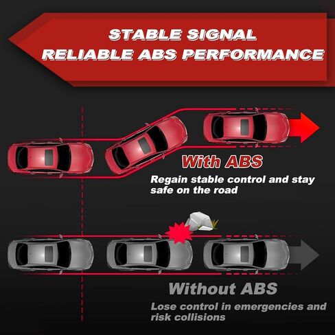 ABS Wheel Speed Sensor 2Pcs: Front Left & Right Compatible with Audi 2006-2013 A3 L4 1.8L L4 2.0L, A3 Quattro 2006-2010 L4 2.0L V6 3.2L, Volkswagen 2010-2014 Golf L4 2.0L, 2005-2018 Jetta L4 2.0L in Kuwait