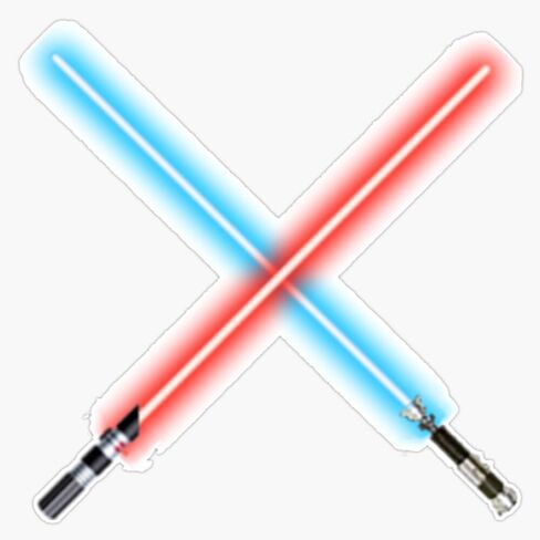 MAGNET Lightsabers Magnetic Vinyl Sticker Decal Magnet 5" in Saudi Arabia