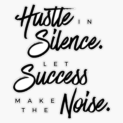 Hustle Classic Sticker Vinyl Decal Wall Laptop Window Car Bumper Sticker 5" in Saudi Arabia
