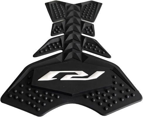 Gas Fuel Tank Emblem Sticker Decal Rubber Raise Up Compatible with Yamaha YZF R1 White in Kuwait