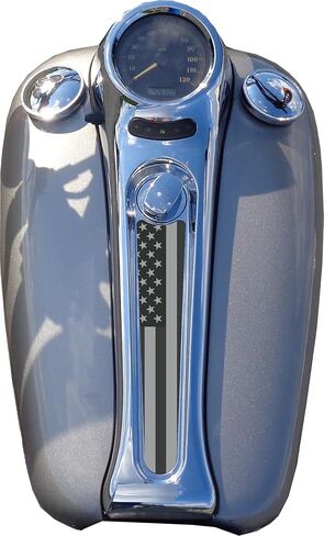 أجزاء دورة Kustom ما بعد البيع باللونين الأسود والرمادي، لوحة تحكم بلاستيكية بعلم أمريكي! متوافق مع هارلي ديفيدسون سوفتيل ديوس 2000-2007 in Saudi Arabia