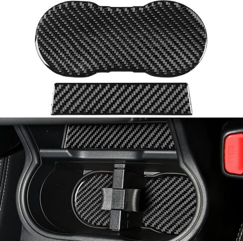 NVCNX ألياف الكربون الفاخرة الحقيقية لملحقات Subaru Forester 2019-2024 2020 2021 2022 2023 Limited/Sport/Touring/Wilderness Car Console Center Gear Shift غطاء لوحة زخرفة داخلية ملصق لاصق 1 قطعة in Saudi Arabia