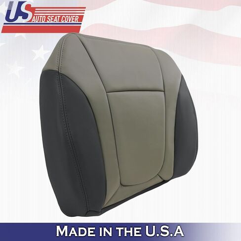 U.S.AutoSeatCover Compatible Compatible with 2002 to 2004 Chevy Trailblazer Front Bottoms Leather Seat Cover 2-Tone Gray in Kuwait