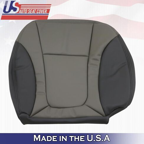 U.S.AutoSeatCover Compatible Compatible with 2002 to 2004 Chevy Trailblazer Front Bottoms Leather Seat Cover 2-Tone Gray in Kuwait